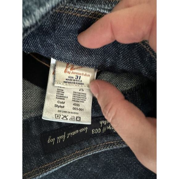 Citizens Of Humanity Blue Jeans Womens Sz 31 Faye Stretch Low Rise WIDE Leg - Picture 14 of 14